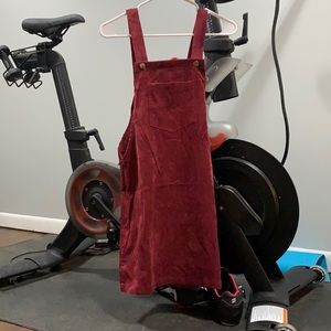 Corduroy overall dress